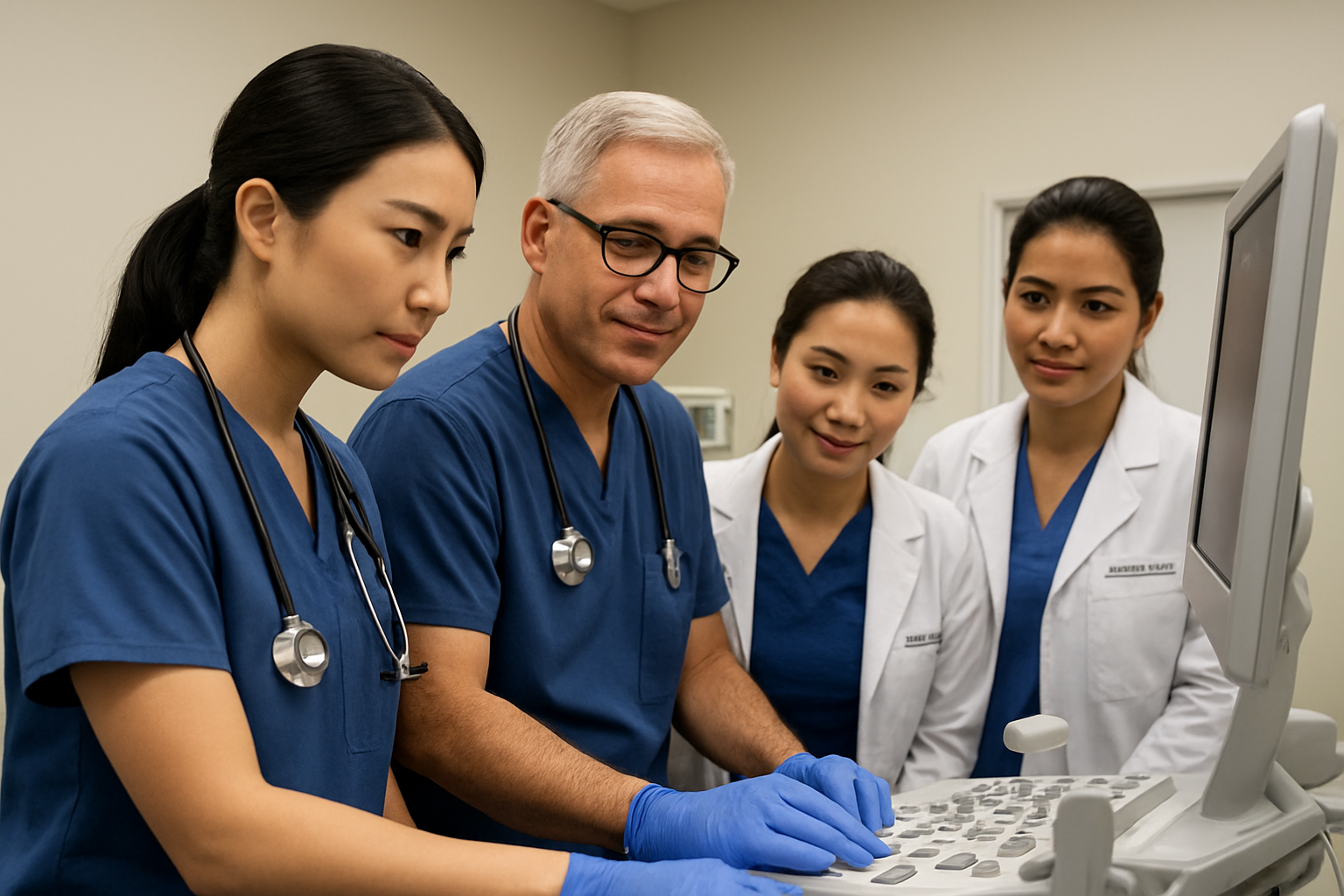 Healthcare professionals collaborating